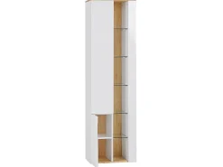 Badmobel Set 3-Teilig Weis / Heller Holzfarbton Figueres