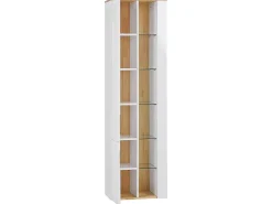 Badmobel Set 3-Teilig Weis / Heller Holzfarbton Figueres
