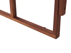 Balkonhangetisch Akazienholz Hohenverstellbar 60 X 40 Cm Dunkelbraun Udine