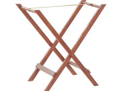 Balkonset Akazienholz Dunkelbraun Verstellbar Auflagen Cremeweis Toscana