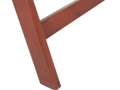Balkonset Akazienholz Dunkelbraun Verstellbar Auflagen Cremeweis Toscana