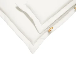 Balkonset Akazienholz Dunkelbraun Verstellbar Auflagen Cremeweis Toscana