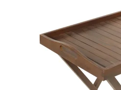 Balkonset Akazienholz Dunkelbraun Verstellbar Amantea