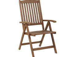 Balkonset Akazienholz Dunkelbraun Verstellbar Amantea