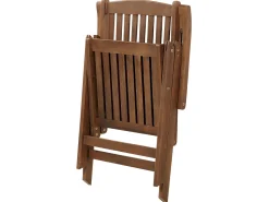 Balkonset Akazienholz Dunkelbraun Verstellbar Amantea