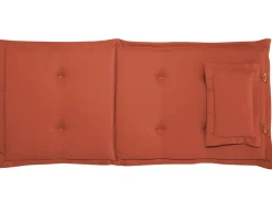 Balkonset Akazienholz Hellbraun Verstellbar Auflagen Terracotta Java