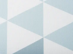Balkonset Akazienholz Hellbraun Auflagen Dreiecke Blau / Weis Fiji