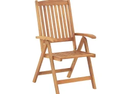 Balkonset Akazienholz Hellbraun 2-Sitzer Verstellbar Auflagen Blau Java