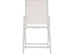 Balkonset Aluminium Textilbespannung Weis 2-Sitzer Zusammenklappbar Caorle