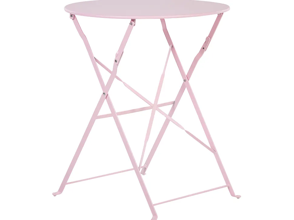 Balkonset Pastellrosa 2 Stühle Zusammenklappbar Fiori
