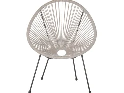 Balkonset Rattan Hellgrau Acapulco Ii