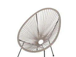 Balkonset Rattan Hellgrau Acapulco Ii