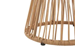 Balkonset Rattan Naturlich 2 Stühle Auflagen Hellgrau Trestina