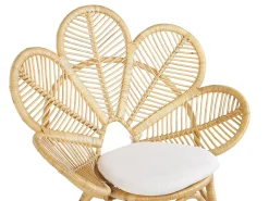 Balkonset Rattan Naturlich 2-Sitzer Auflagen Beige Florentine / Limni