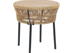 Balkonset Rattan Naturlich Auflagen Hellbeige Gargano