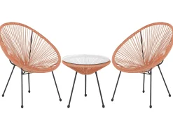 Balkonset Rattan Orange Acapulco Ii