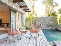 Balkonset Rattan Orange Acapulco Ii