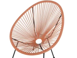 Balkonset Rattan Orange Acapulco Ii