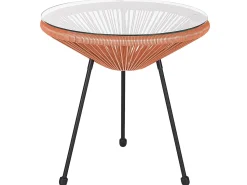 Balkonset Rattan Orange Acapulco Ii