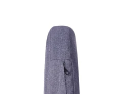 Balkonset Rattan Taupe Auflagen Dunkelgrau Mesyna