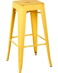 Barhocker Gelb-Gold 2Er Set Hohe 76 Cm Cabrillo