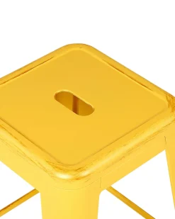 Barhocker Gelb-Gold 2Er Set Hohe 76 Cm Cabrillo