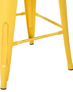 Barhocker Gelb-Gold 2Er Set Hohe 76 Cm Cabrillo