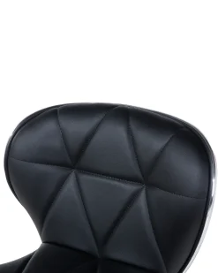 Barhocker Kunstleder Schwarz Hohenverstellbar 2Er Set Valetta
