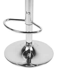 Barhocker Kunstleder Schwarz Hohenverstellbar 2Er Set Peoria