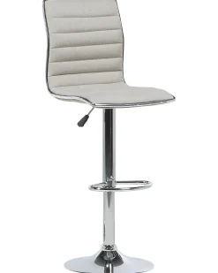 Barhocker Polsterbezug Beige Hohenverstellbar 2Er Set Lucerne