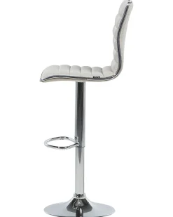 Barhocker Polsterbezug Beige Hohenverstellbar 2Er Set Lucerne