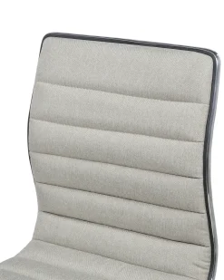 Barhocker Polsterbezug Beige Hohenverstellbar 2Er Set Lucerne