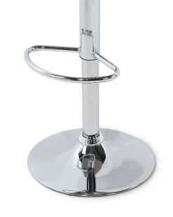 Barhocker Polsterbezug Grau Hohenverstellbar 2Er Set Marion
