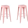 Barhocker Rosa 2Er Set Hohe 76 Cm Cabrillo