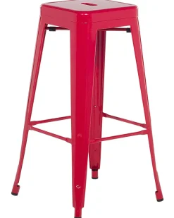 Barhocker Rot 2Er Set Hohe 76 Cm Cabrillo