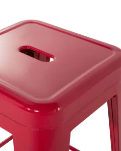 Barhocker Rot 2Er Set Hohe 76 Cm Cabrillo