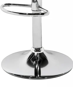 Barhocker Transparent Schwarz Hohenverstellbar 2Er Set Busan