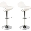 Barhocker Weis Hohenverstellbar 2Er Set Liverpool