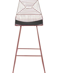 Barstuhl Metall / Kunstleder Rosegold 2Er Set Bisbee