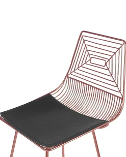 Barstuhl Metall / Kunstleder Rosegold 2Er Set Bisbee