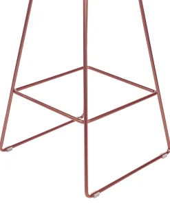Barstuhl Metall / Kunstleder Rosegold 2Er Set Bisbee