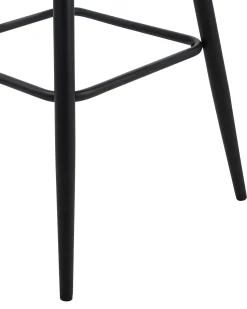Barstuhl Polsterbezug Seeblau / Schwarz 2Er Set Darien