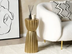 Beistelltisch Aluminium Gold Rund 24 Cm Ouyen