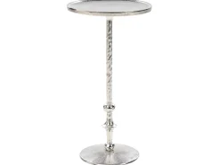 Beistelltisch Aluminium Silber Rund O 32 Cm Meda