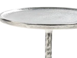 Beistelltisch Aluminium Silber Rund O 32 Cm Meda