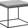 Beistelltisch Beton / Schwarz 60 X 60 X 50 Cm Delano