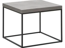 Beistelltisch Beton / Schwarz 60 X 60 X 50 Cm Delano