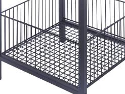 Beistelltisch Dunkler Holzfarbton / Schwarz Quadratisch 40 X 40 Cm Kenner