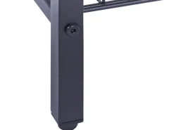 Beistelltisch Dunkler Holzfarbton / Schwarz Quadratisch 40 X 40 Cm Kenner