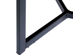 Beistelltisch Dunkler Holzfarbton / Schwarz O 50 Cm Tippo